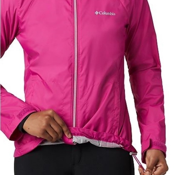 Columbia Sportswear Womens Windbreaker Running Athletic Jacket Pink S - Picture 3 of 15